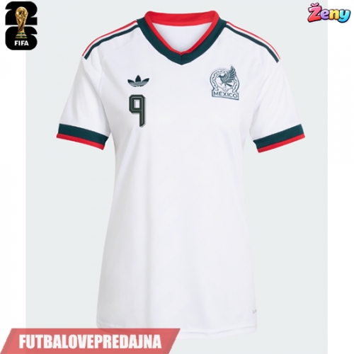 Lacne Ženy Futbalové dres Mexiko Raul Jimenez #9 MS 2026 Krátky Rukáv - Preč